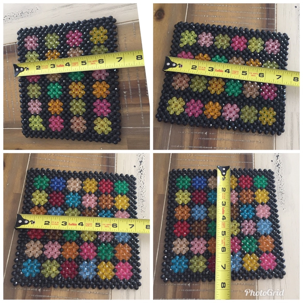❌Beaded Coasters Decor House Kitchen Handmade Set - Picture 7 of 8